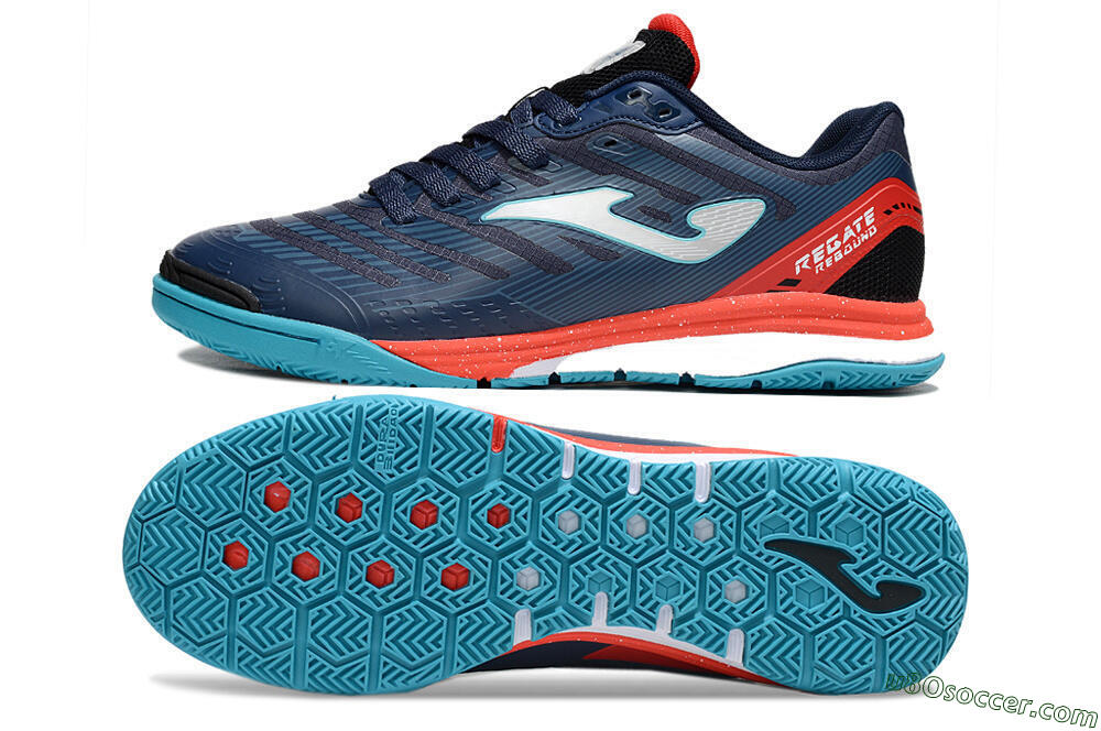 Joma Top Flex IC Indoor & Futsal Soccer Shoes - Blue/Silver/Red 0