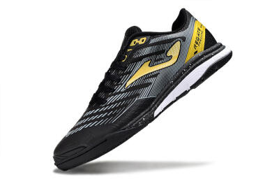 Joma Top Flex IC Indoor & Futsal Soccer Shoes - Black/Gold/White