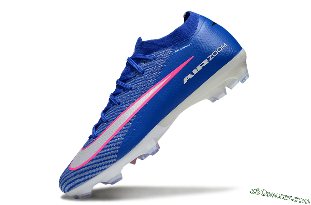 Nike Air Zoom Mercurial Vapor 16 Elite FG Firm Ground Soccer Cleats - Blue/Pink/Silver 5