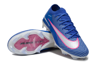 Nike Air Zoom Mercurial Vapor 16 Elite FG Firm Ground Soccer Cleats - Blue/Pink/Silver