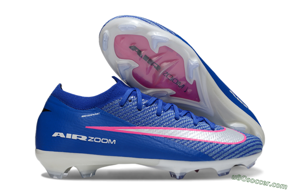 Nike Air Zoom Mercurial Vapor 16 Elite FG Firm Ground Soccer Cleats - Blue/Pink/Silver 1