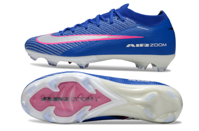 Nike Air Zoom Mercurial Vapor 16 Elite FG Firm Ground Soccer Cleats - Blue/Pink/Silver