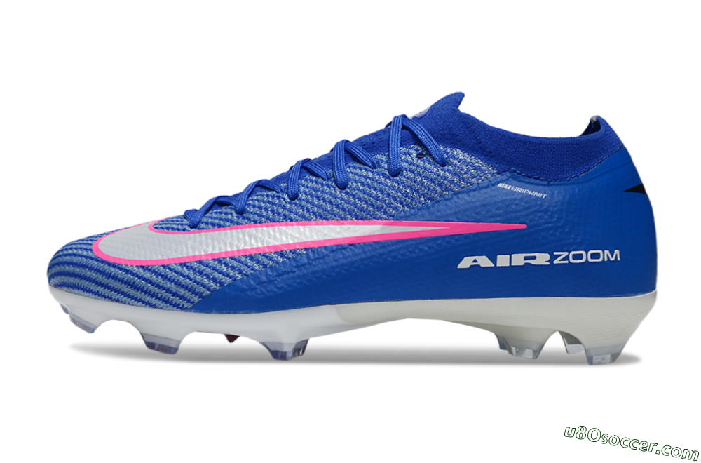 Nike Air Zoom Mercurial Vapor 16 Elite FG Firm Ground Soccer Cleats - Blue/Pink/Silver 2