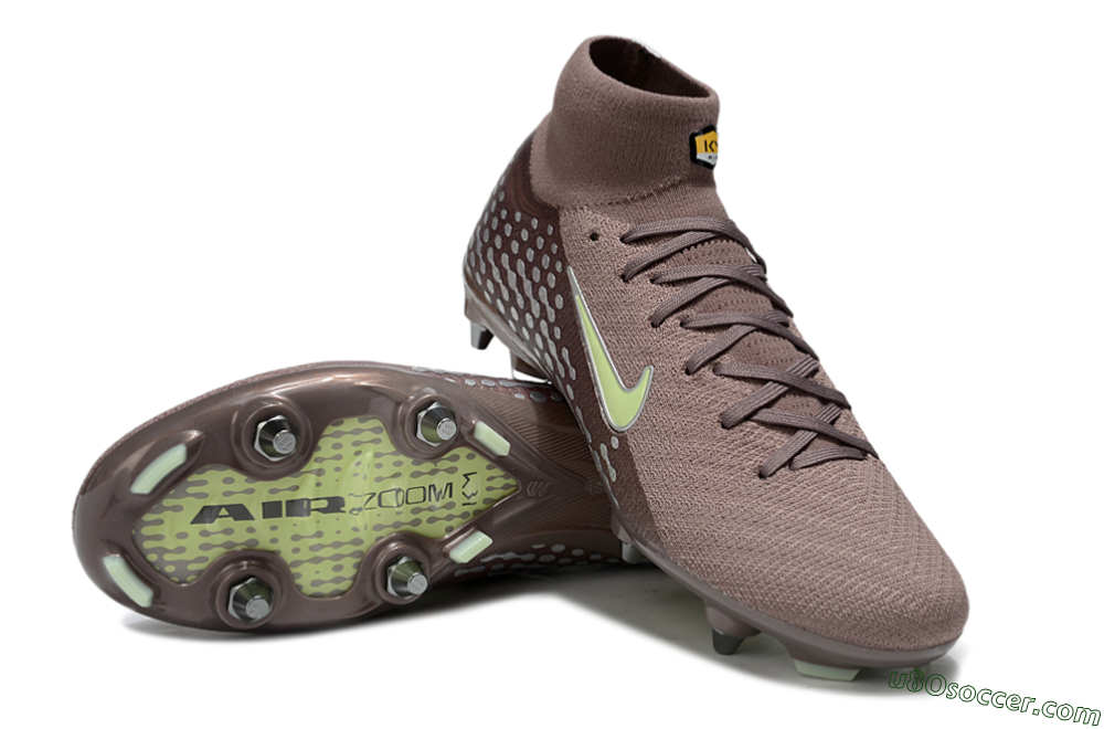 Nike Air Zoom Mercurial Superfly 10 Elite SG Soft Ground Soccer Cleats - Brown/Yellow/White 3