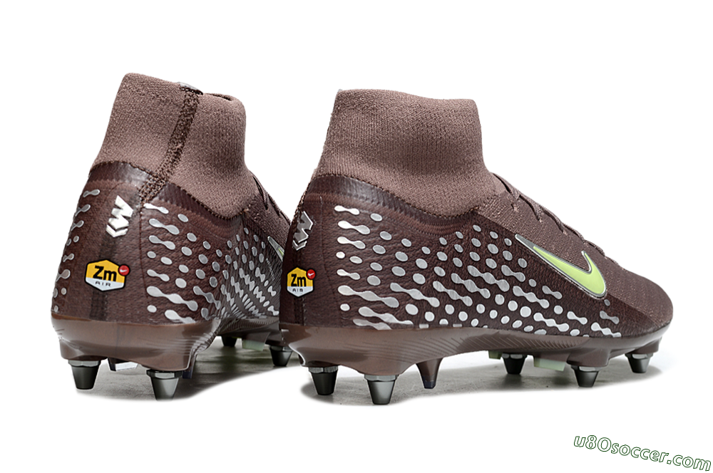 Nike Air Zoom Mercurial Superfly 10 Elite SG Soft Ground Soccer Cleats - Brown/Yellow/White 6