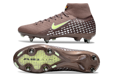 Nike Air Zoom Mercurial Superfly 10 Elite SG Soft Ground Soccer Cleats - Brown/Yellow/White