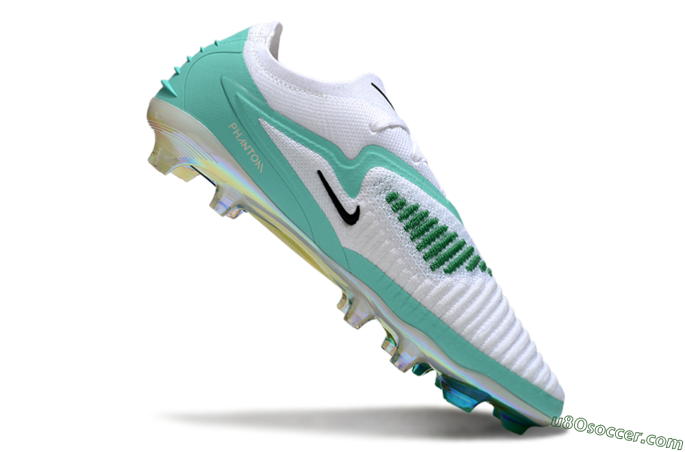 Nike Phantom 6 Low Elite FG Firm Ground Soccer Cleats - White/Jade/Black 4