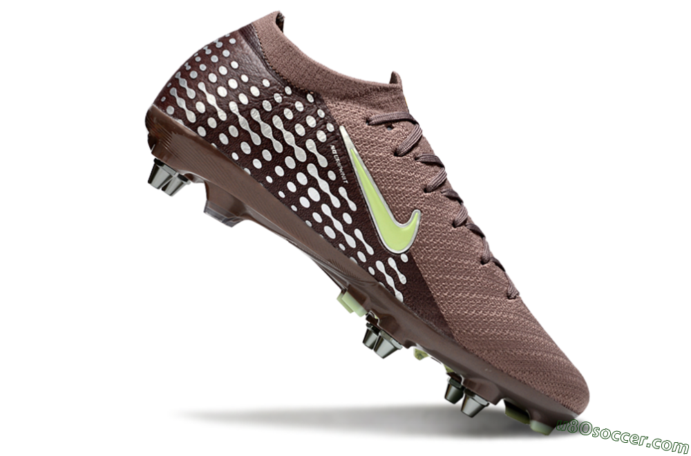 Nike Air Zoom Mercurial Vapor 16 Elite SG Soft Ground Soccer Cleats - Brown/Yellow/White 4