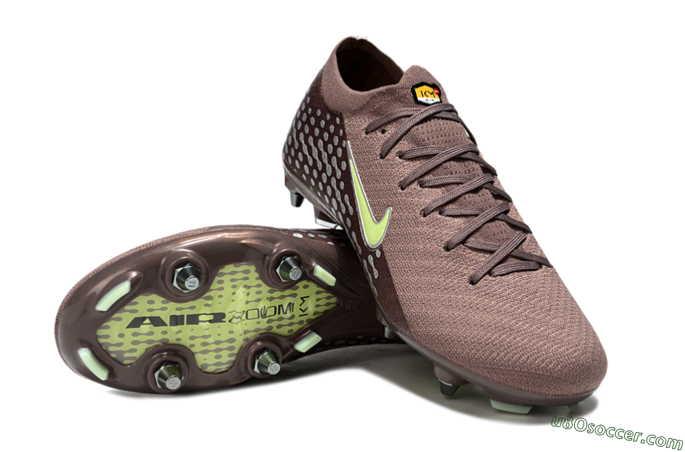 Nike Air Zoom Mercurial Vapor 16 Elite SG Soft Ground Soccer Cleats - Brown/Yellow/White 3