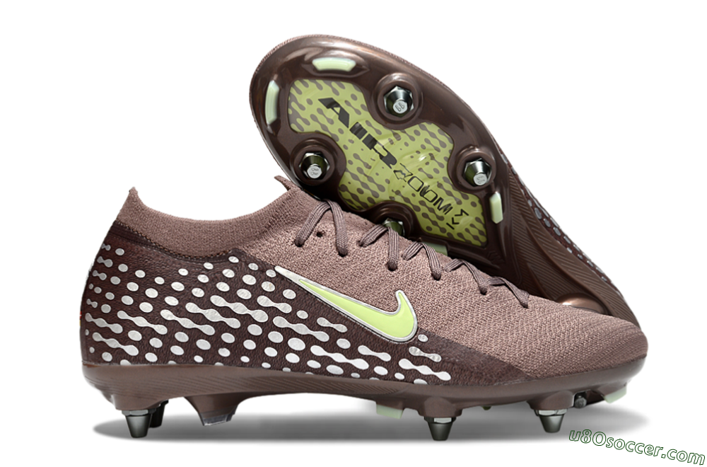 Nike Air Zoom Mercurial Vapor 16 Elite SG Soft Ground Soccer Cleats - Brown/Yellow/White 1