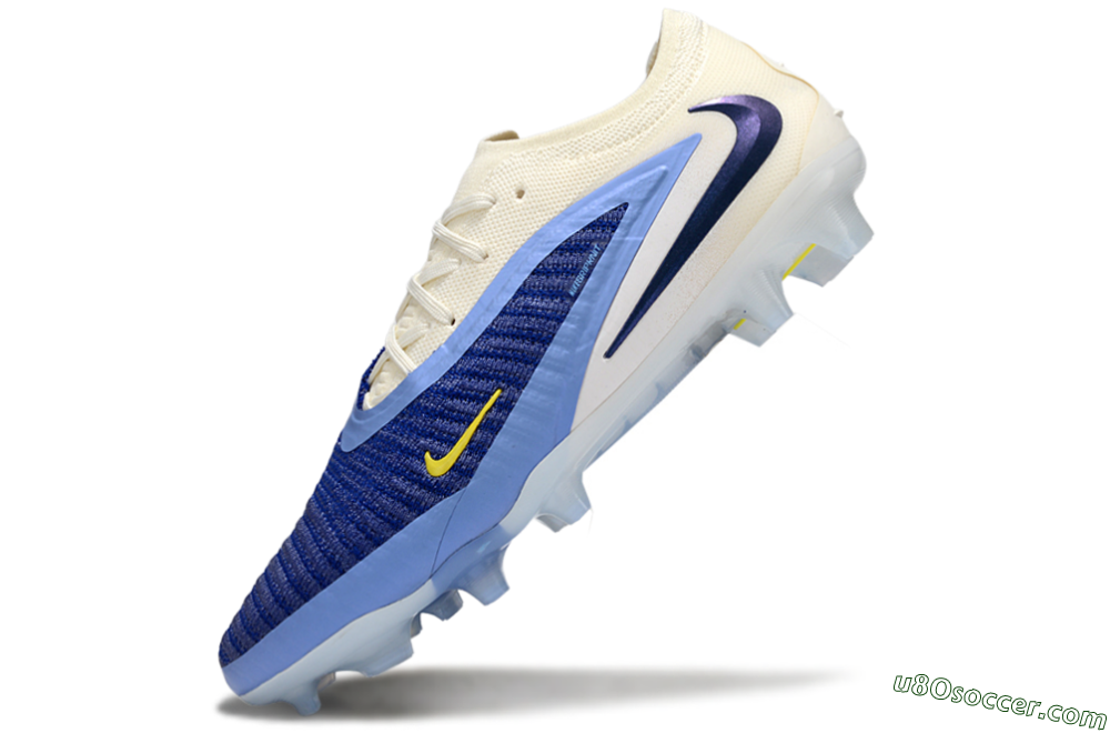 Nike Phantom 6 Low Elite FG Firm Ground Soccer Cleats - Blue/White/Black 5