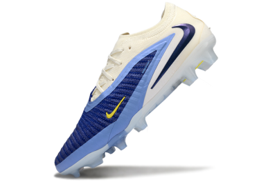 Nike Phantom 6 Low Elite FG Firm Ground Soccer Cleats - Blue/White/Black