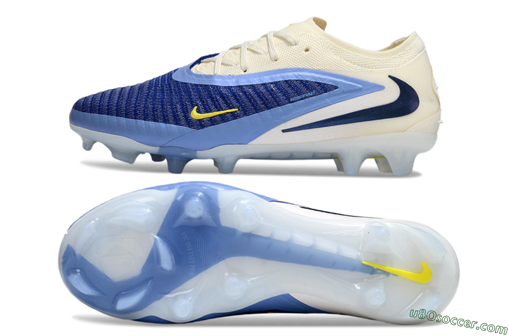 Nike Phantom 6 Low Elite FG Firm Ground Soccer Cleats - Blue/White/Black 0