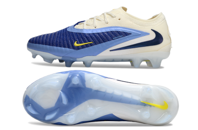 Nike Phantom 6 Low Elite FG Firm Ground Soccer Cleats - Blue/White/Black