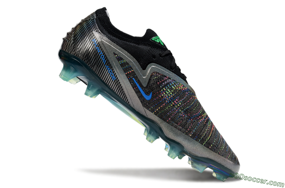 Nike Phantom 6 Low Elite FG Firm Ground Soccer Cleats - Black/Silver/Yellow 4