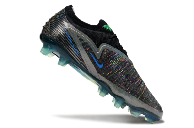 Nike Phantom 6 Low Elite FG Firm Ground Soccer Cleats - Black/Silver/Yellow