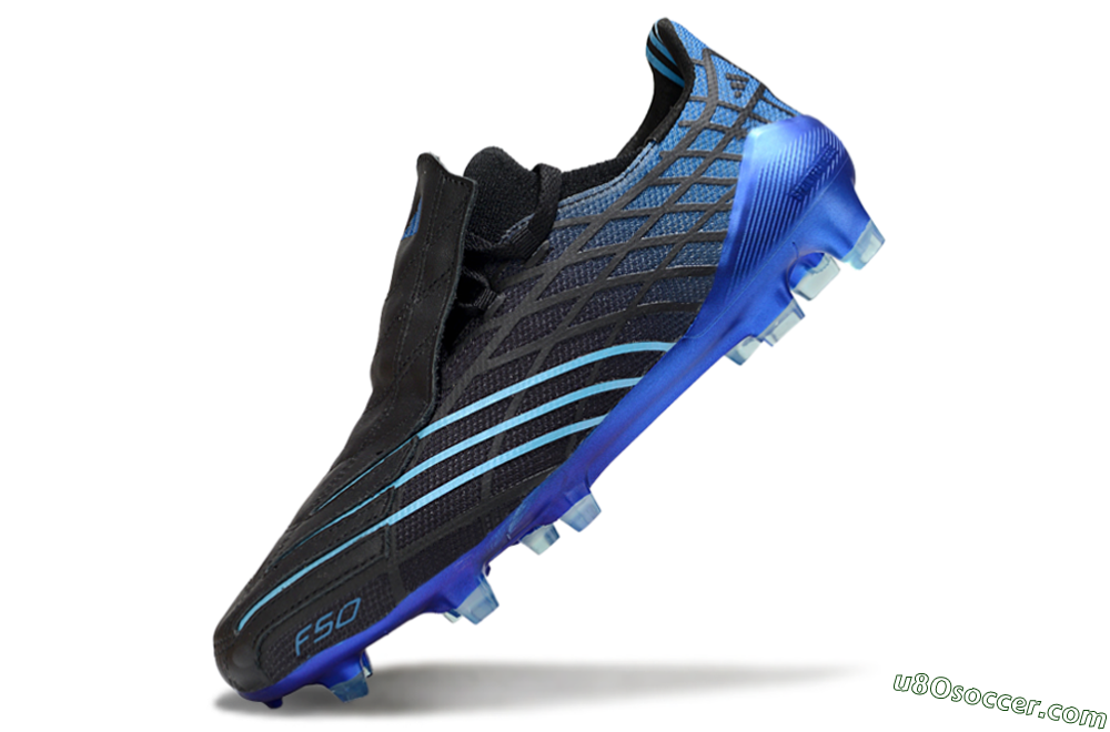 Adidas F50 Spider Remake FG Firm Ground Soccer Cleats - Black/Blue 5