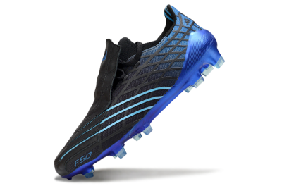 Adidas F50 Spider Remake FG Firm Ground Soccer Cleats - Black/Blue