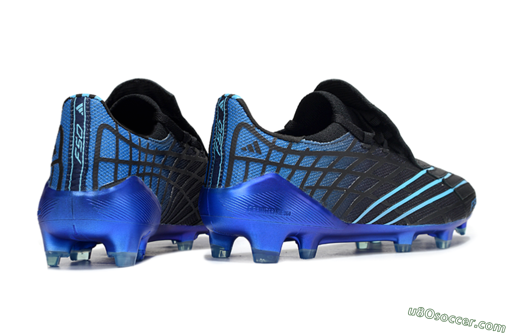 Adidas F50 Spider Remake FG Firm Ground Soccer Cleats - Black/Blue 6