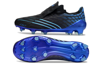 Adidas F50 Spider Remake FG Firm Ground Soccer Cleats - Black/Blue