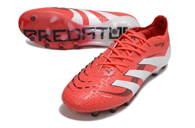 Adidas Predator 25 Elite AG Artificial Grass Soccer Cleats - Red/White/Black