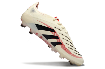 Adidas Predator 25 Elite AG Artificial Grass Soccer Cleats - White/Black/Red