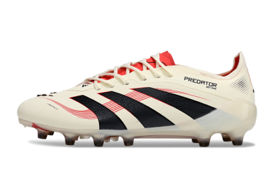 Adidas Predator 25 Elite AG Artificial Grass Soccer Cleats - White/Black/Red