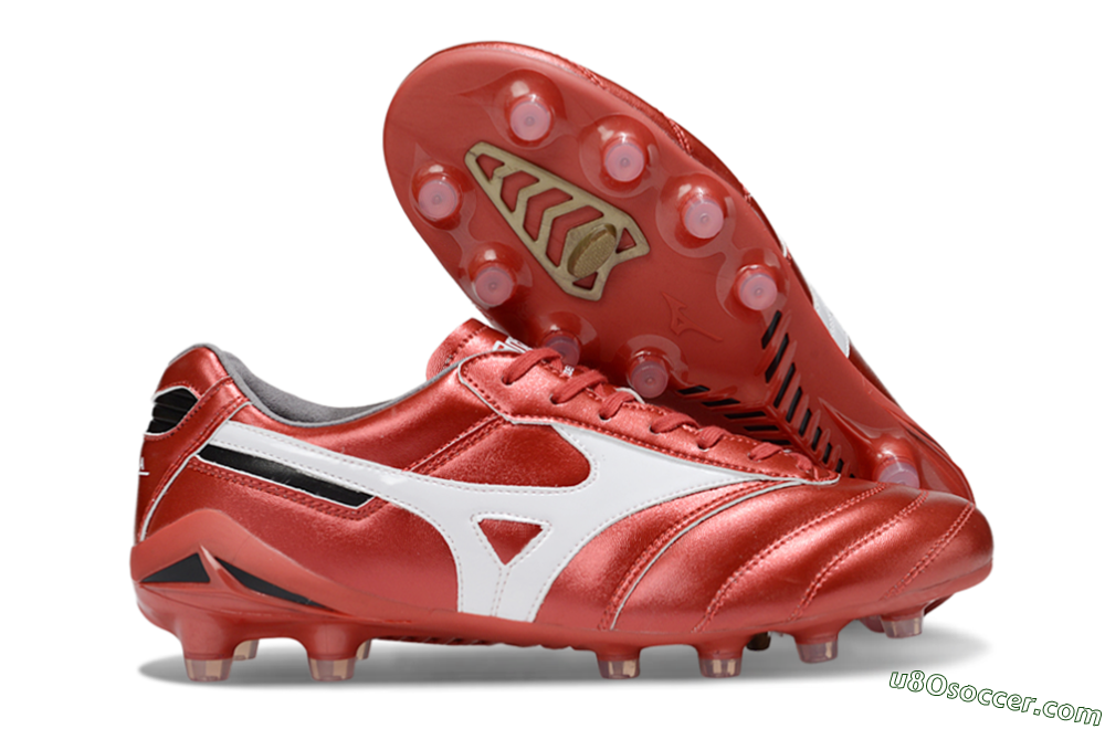 Mizuno Morelia 2 FG Firm Ground Soccer Cleats - Red/White 1