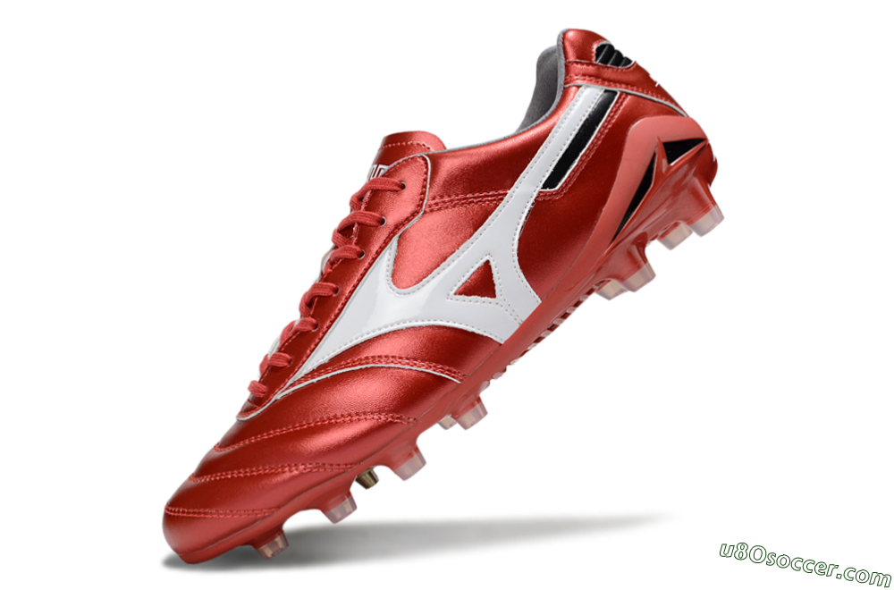 Mizuno Morelia 2 FG Firm Ground Soccer Cleats - Red/White 5