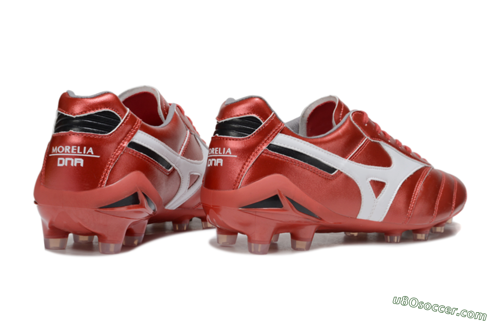 Mizuno Morelia 2 FG Firm Ground Soccer Cleats - Red/White 6