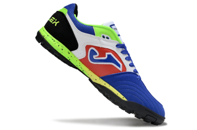 Joma Top Flex TF Artificial Turf Soccer Shoes - White/Red/Blue