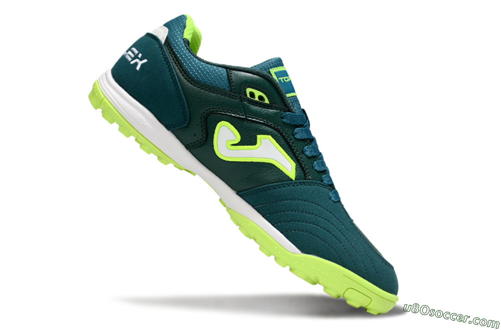 Joma Top Flex TF Artificial Turf Soccer Shoes - Green/Yellow/White 4