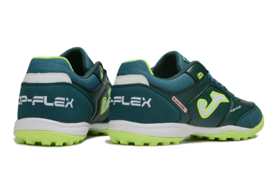 Joma Top Flex TF Artificial Turf Soccer Shoes - Green/Yellow/White