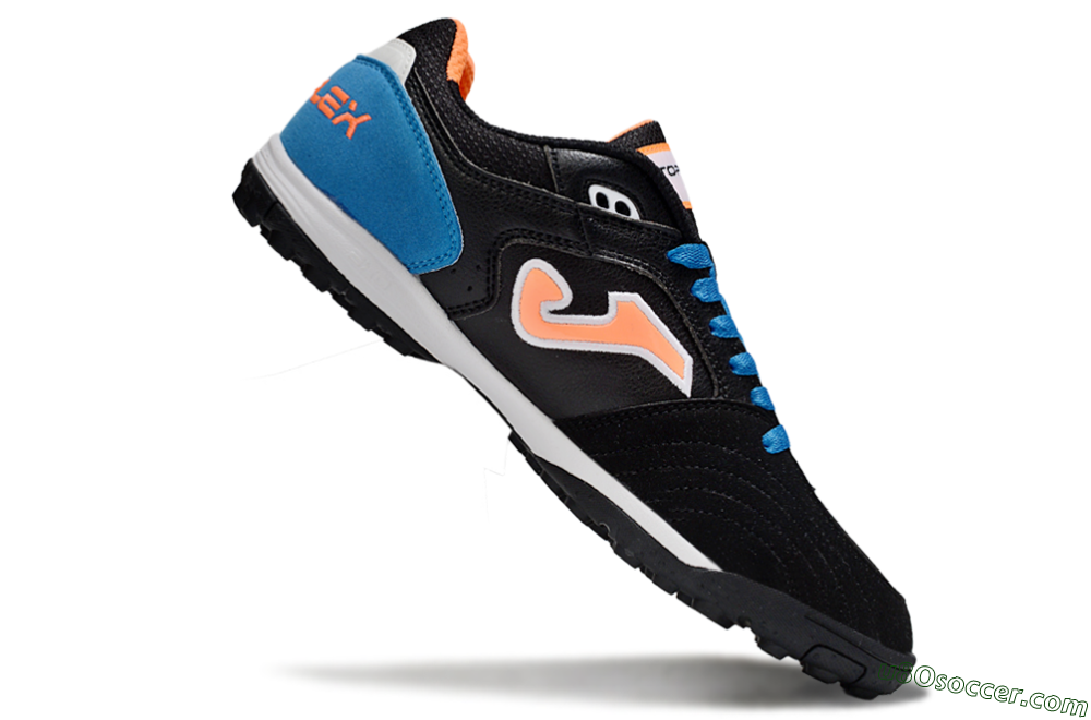 Joma Top Flex TF Artificial Turf Soccer Shoes - Black/Red/Blue 4