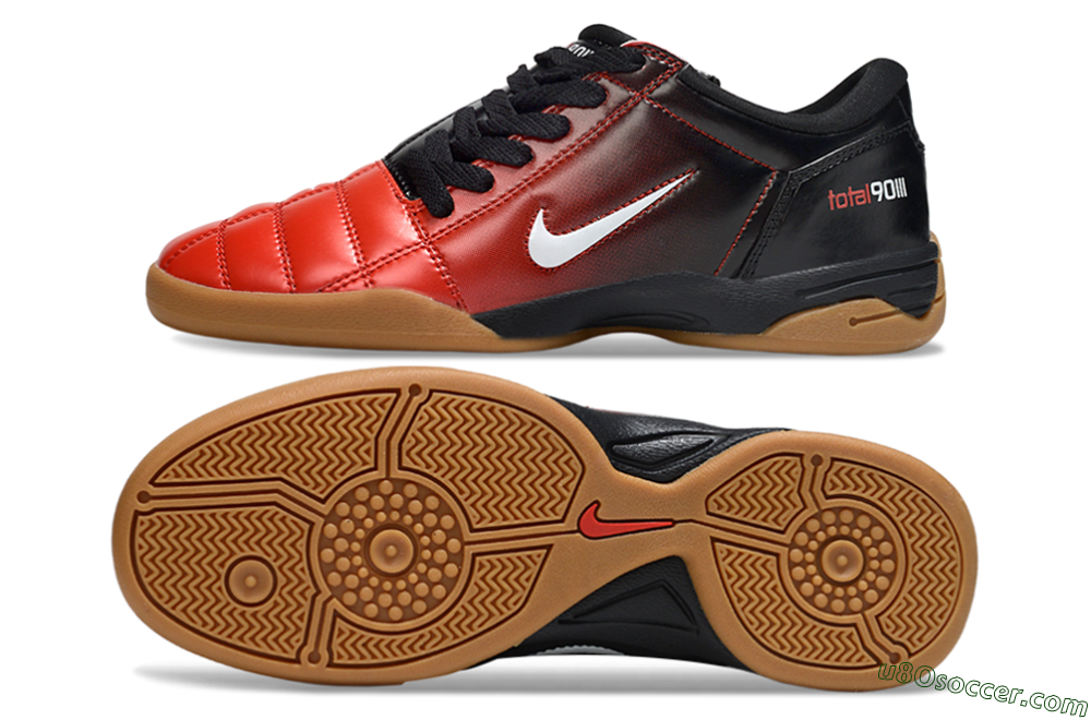 Nike Total 90 III IC Indoor & Futsal Soccer Shoes - Red/White/Black 0