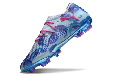 Puma Future 8 Ultimate FG Firm Ground Soccer Cleats - Blue/Pink/Black