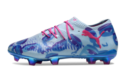 Puma Future 8 Ultimate FG Firm Ground Soccer Cleats - Blue/Pink/Black