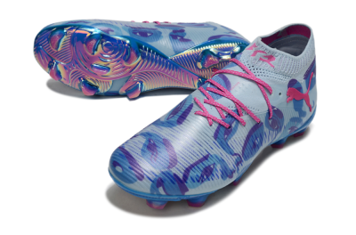 Puma Future 8 Ultimate FG Firm Ground Soccer Cleats - Blue/Pink/Black
