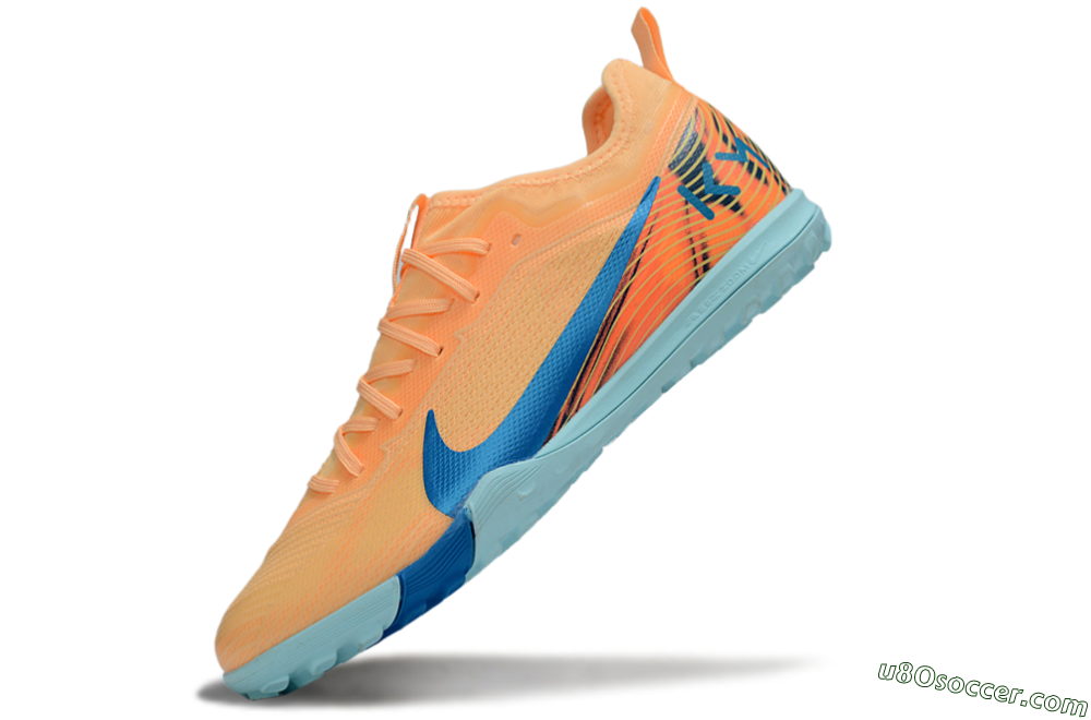 Nike Air Zoom Mercurial Vapor 16 Pro TF Artificial Turf Soccer Shoes - Orange/Blue/Jade 5