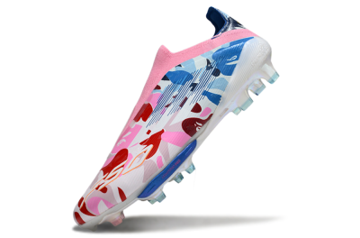 Adidas F50+ Elite Lightstrike Laceless FG Firm Ground Soccer Cleats - Pink/Red/Blue