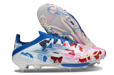 Adidas F50+ Elite Lightstrike Pro FG Firm Ground Soccer Cleats - Pink/Red/Blue