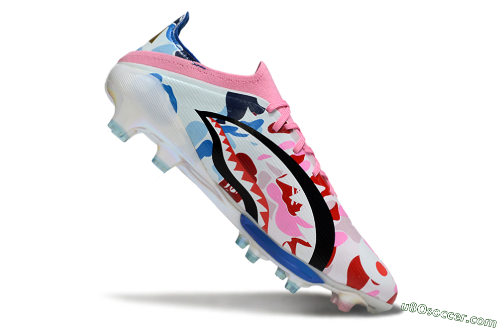 Adidas F50+ Elite Lightstrike Pro FG Firm Ground Soccer Cleats - Pink/Red/Blue 4