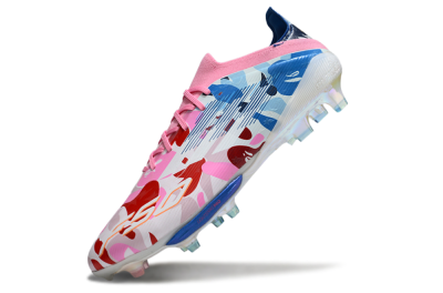 Adidas F50+ Elite Lightstrike Pro FG Firm Ground Soccer Cleats - Pink/Red/Blue