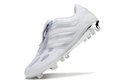 Adidas Predator Precision Elite Foldover Tongue FG Firm Ground Soccer Cleats - Beige/White/Silver