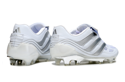 Adidas Predator Precision Elite Foldover Tongue FG Firm Ground Soccer Cleats - Beige/White/Silver