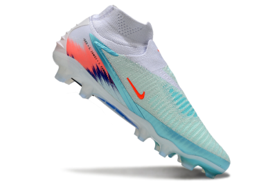 Nike Phantom 6 High Elite FG Firm Ground Soccer Cleats - Jade/White/Red