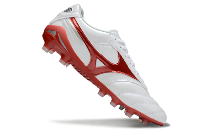 Mizuno Morelia 2 FG Firm Ground Soccer Cleats - White/Red