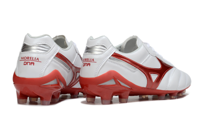Mizuno Morelia 2 FG Firm Ground Soccer Cleats - White/Red