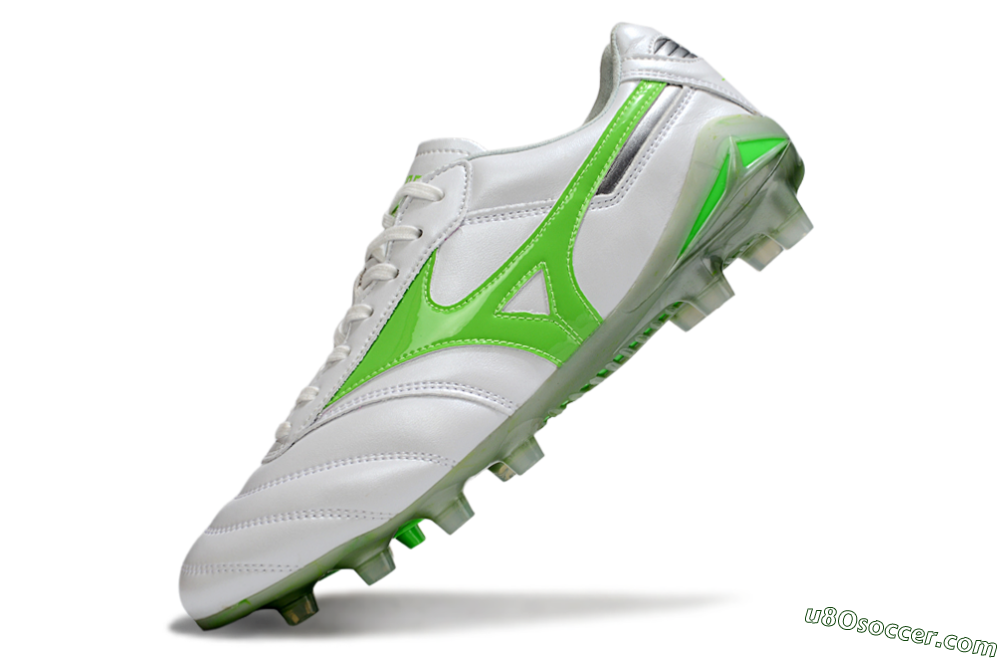 Mizuno Morelia 2 FG Firm Ground Soccer Cleats - White/Yellow 5
