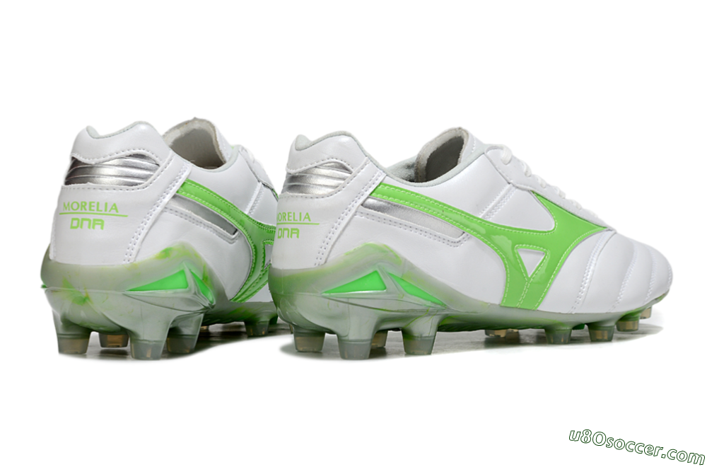 Mizuno Morelia 2 FG Firm Ground Soccer Cleats - White/Yellow 6
